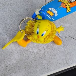 Warner Bros. Looney Tunes Tweety Bird Keychain - Yellow and Orange